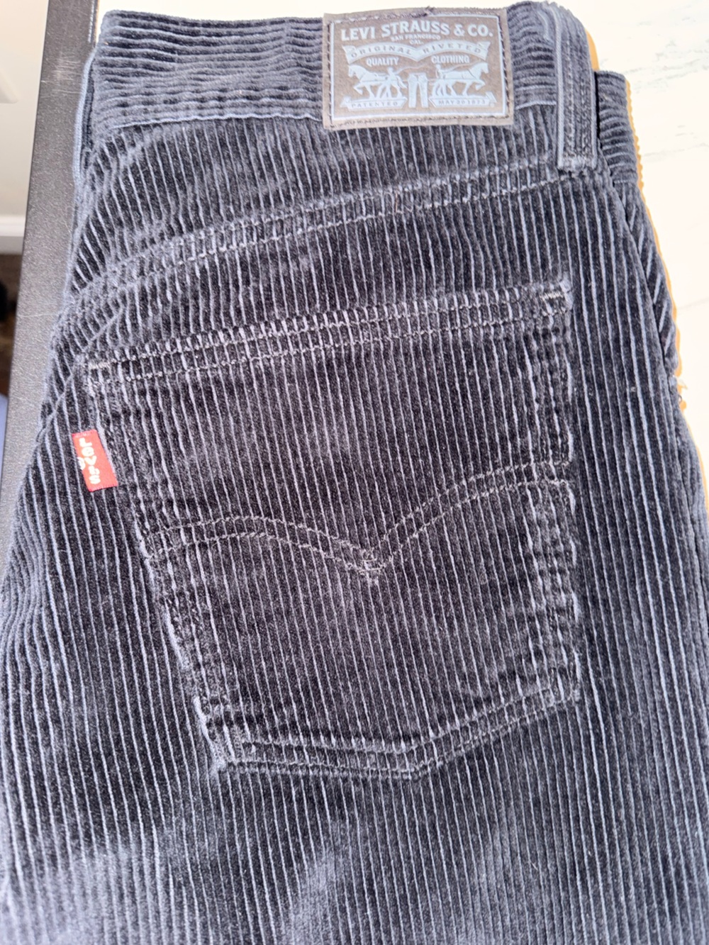 Levi’s 511 Slim Fit Black Corduroy Pants - Size 27x30 NWOT